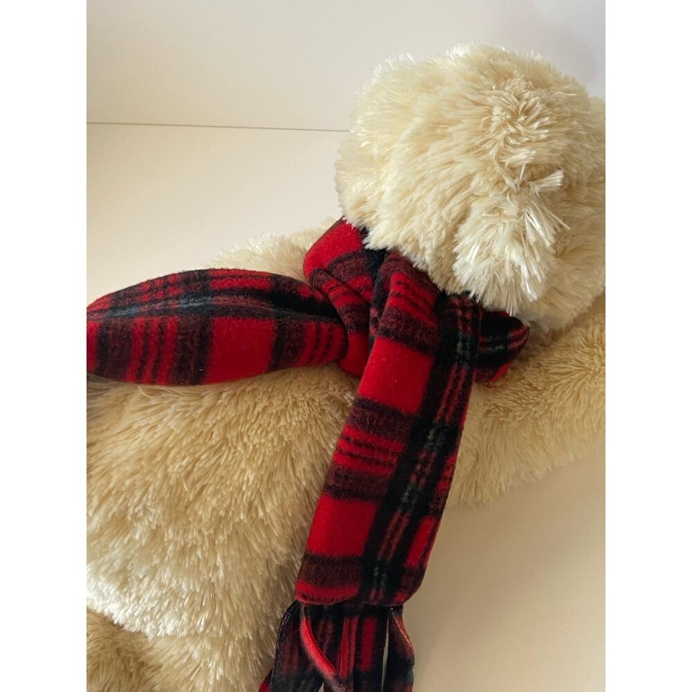 Eddie Bauer Plush Dog Yellow Lab Retriever Stuffed Laying Puppy - Picture 6 of 12